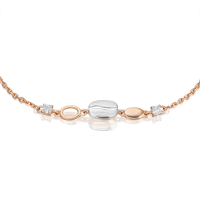 Браслет из комбинированного золота с натуральными топазами white 05-0716-01-201-1111