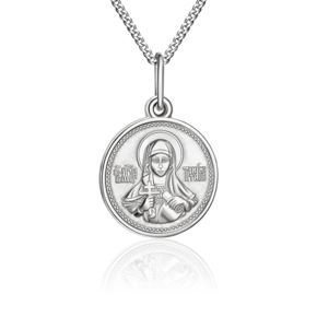 Комплект (иконка на цепи) «Святая великомученица Татиана» из серебра 15-0018-00-000-0200