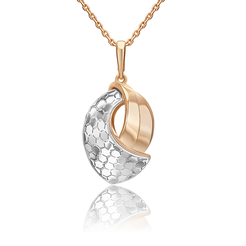 Подвеска из комбинированного золота 03-3481-01-000-1111