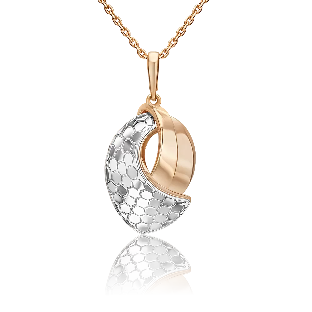 Подвеска из комбинированного золота 03-3481-01-000-1111