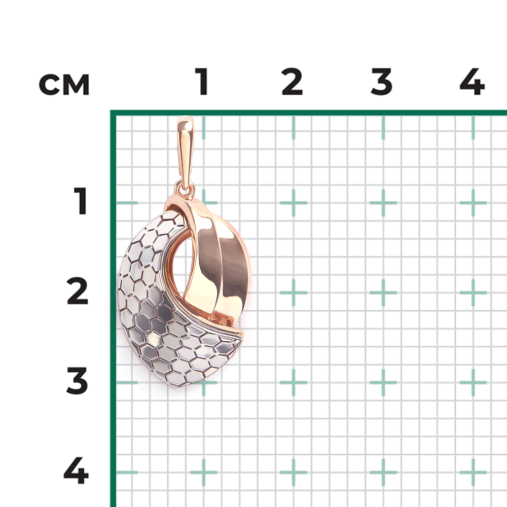 Подвеска из комбинированного золота 03-3481-01-000-1111