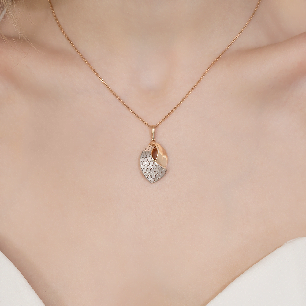 Подвеска из комбинированного золота 03-3481-01-000-1111