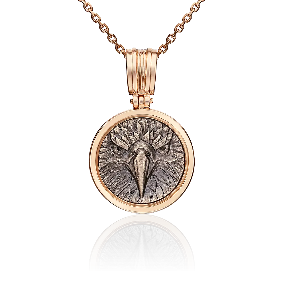 Подвеска «Орёл» из комбинированного золота 03-3100-00-000-1111-42