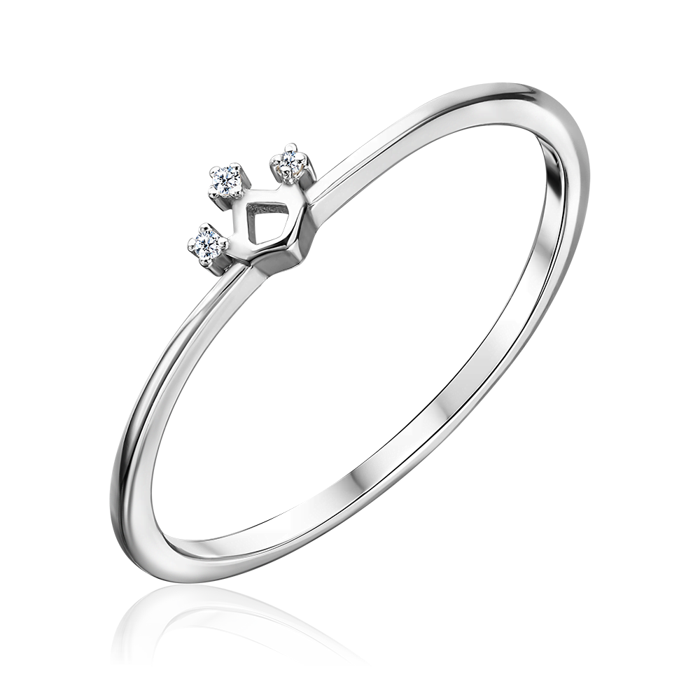 Кольцо из серебра с фианитами 01-4770-03-401-0200