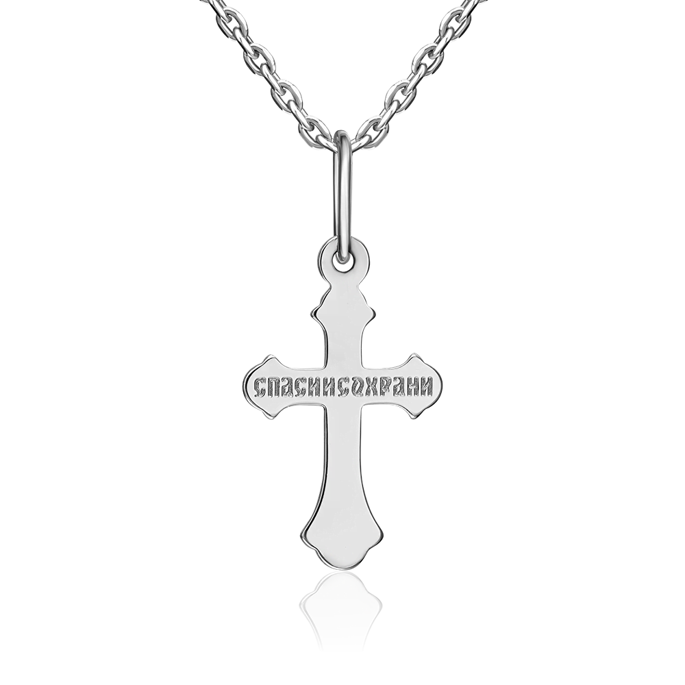 Православный крест из серебра 03-1728-00-000-0200
