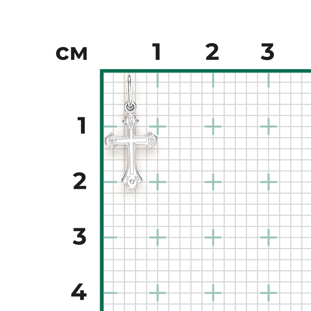 Православный крест из серебра 03-1728-00-000-0200