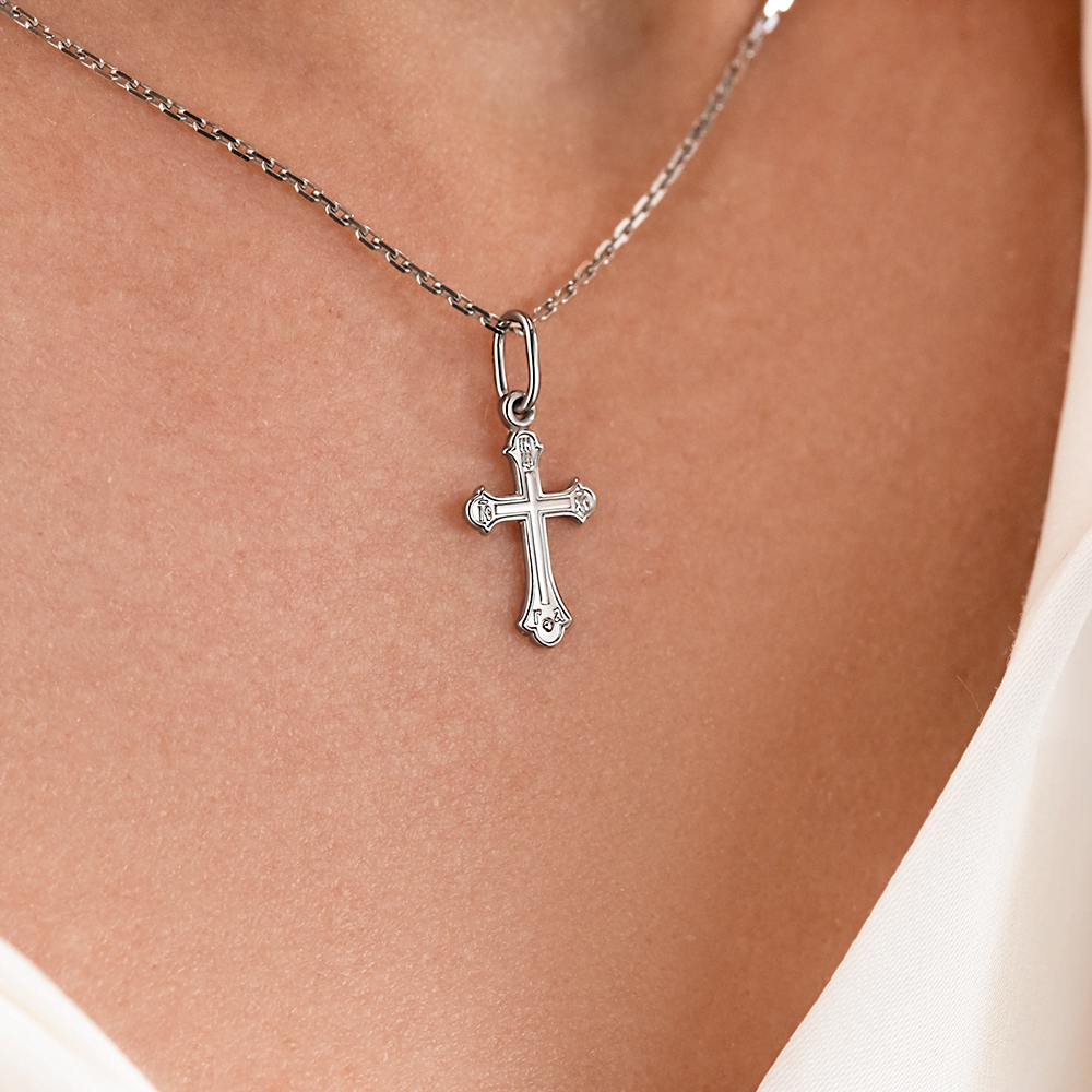 Православный крест из серебра 03-1728-00-000-0200