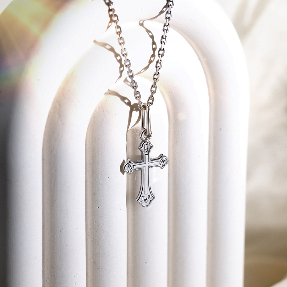 Православный крест из серебра 03-1728-00-000-0200