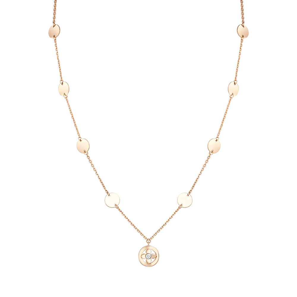 Колье из комбинированного золота с бриллиантом 07-0251-00-101-1111