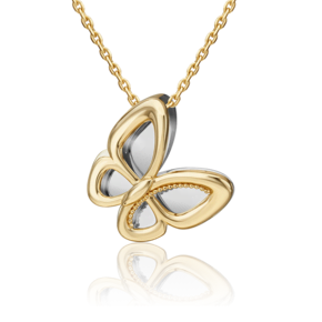 Подвеска «Бабочка. Мгновения красоты» из комбинированного золота 03-3287-00-000-1121