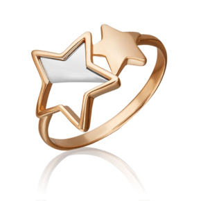 Кольцо «Мерцание звёзд» из комбинированного золота 01-5454-00-000-1111-48