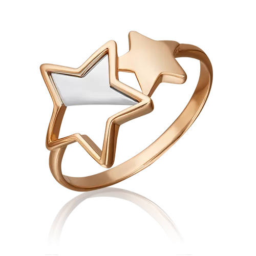 Кольцо «Мерцание звёзд» из комбинированного золота 01-5454-00-000-1111-48