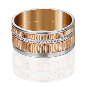 Обручальное кольцо из комбинированного золота 01-4818-00-000-1111-54