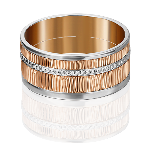 Обручальное кольцо из комбинированного золота 01-4818-00-000-1111-54