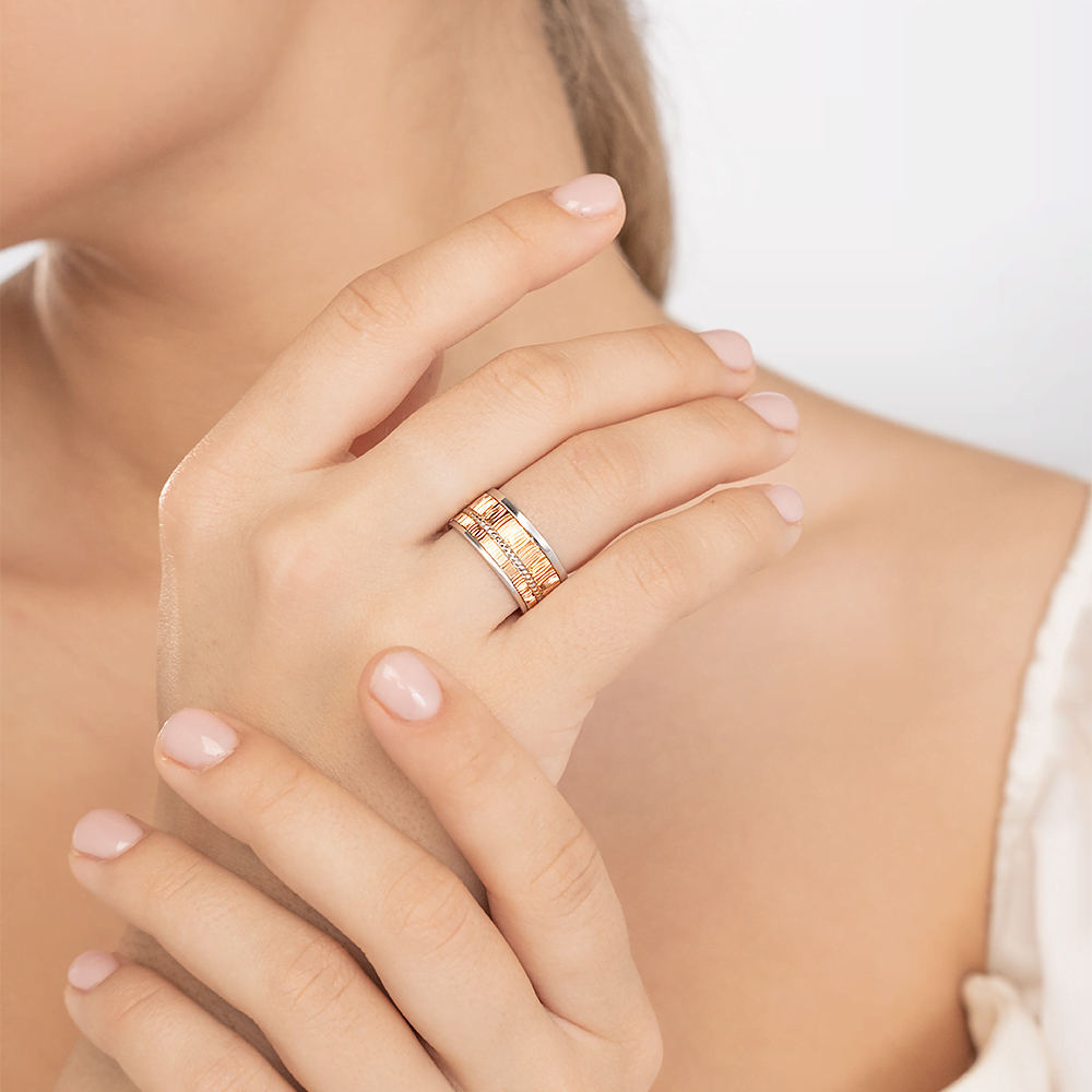 Обручальное кольцо из комбинированного золота 01-4818-00-000-1111-54