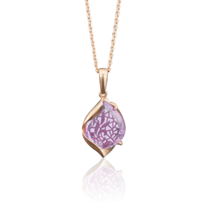 Подвеска из красного золота с аметистом 03-2482-00-203-1110-46