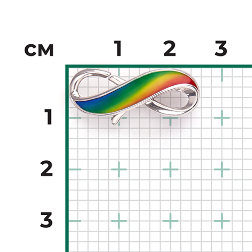Соул «Бесконечность» из серебра с эмалью 14-0009-00-000-0200