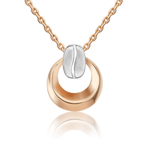 Подвеска из комбинированного золота