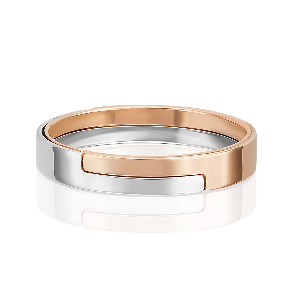 Обручальное кольцо из комбинированного золота 01-5675-00-000-1111