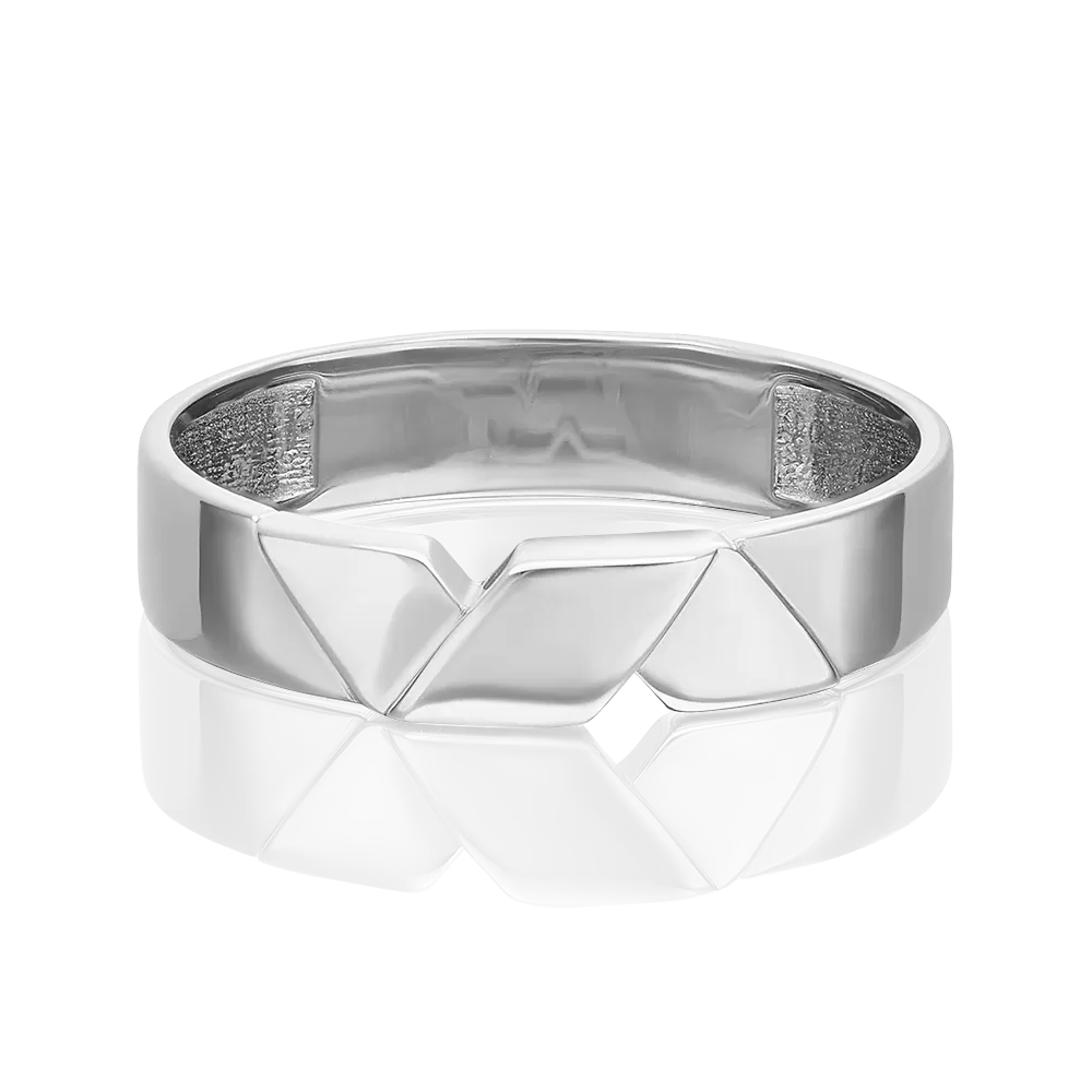 Обручальное кольцо из белого золота 01-5429-00-000-1120-39