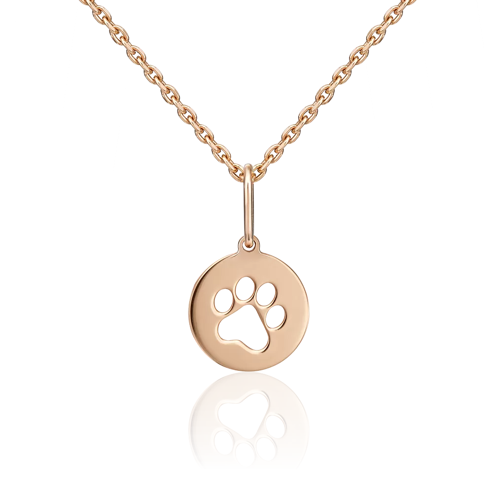 Подвеска «След» из красного золота 03-3030-00-000-1110-01