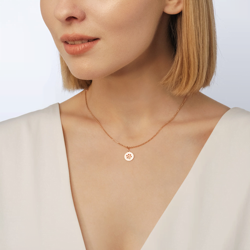 Подвеска «След» из красного золота 03-3030-00-000-1110-01