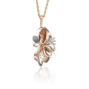 Подвеска «Тигровая лилия» из комбинированного золота 03-2790-00-000-1111-48