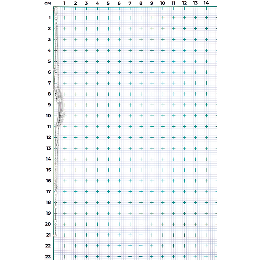 Браслет из белого золота с фианитами 05-0617-00-401-1120-03