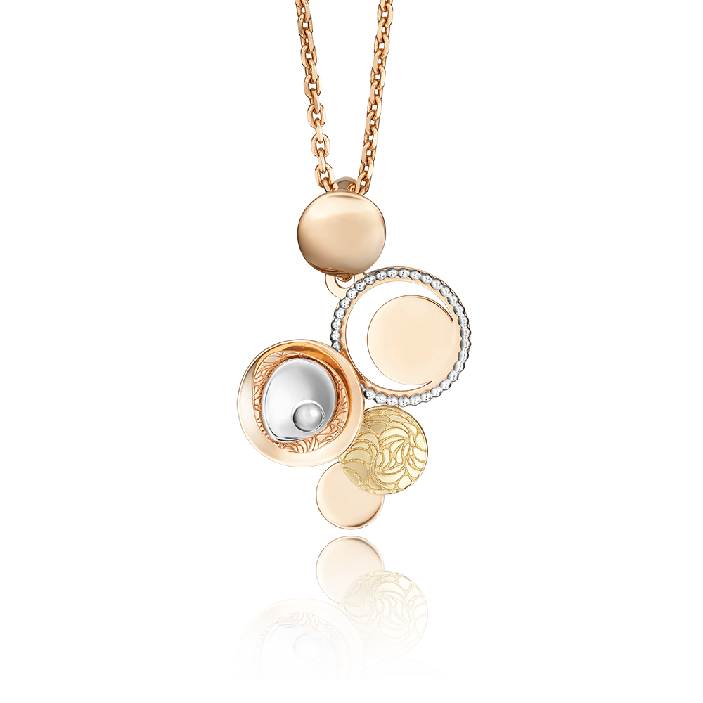 Подвеска из комбинированного золота 03-2740-00-000-1140-48