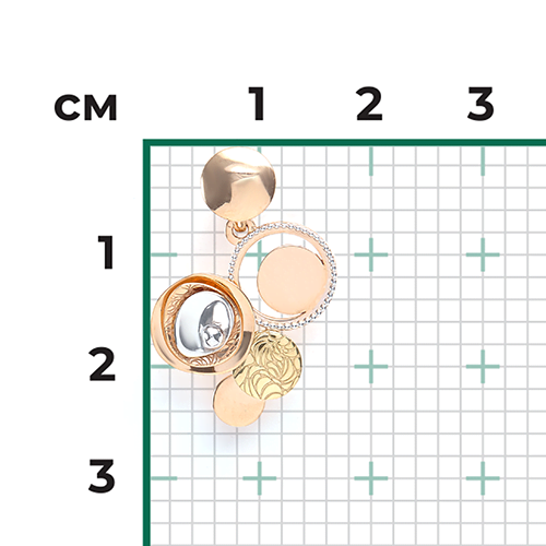 Подвеска из комбинированного золота 03-2740-00-000-1140-48