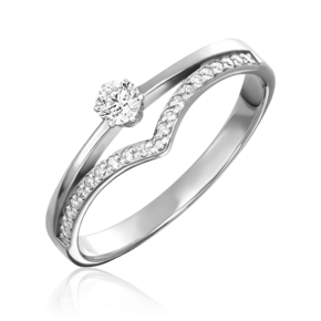 Кольцо из серебра с фианитами 01-0406-00-401-0200