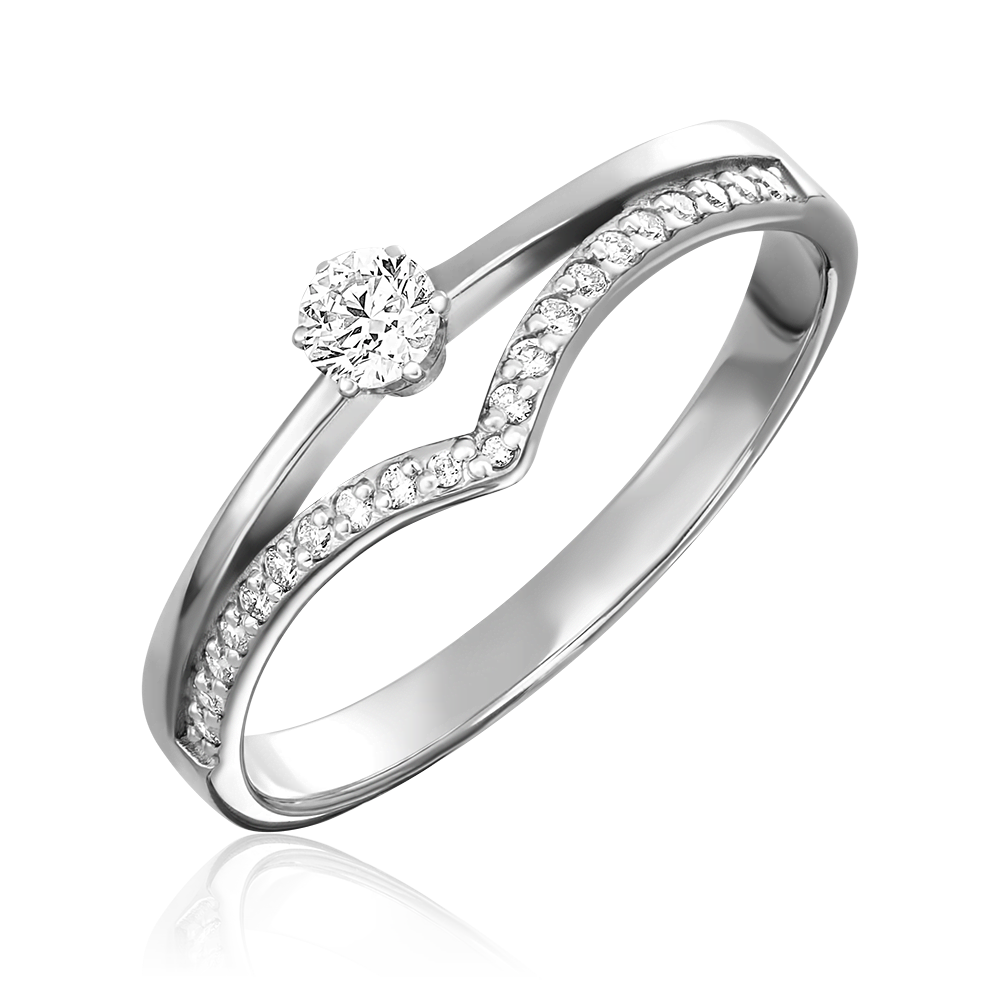 Кольцо из серебра с фианитами 01-0406-00-401-0200