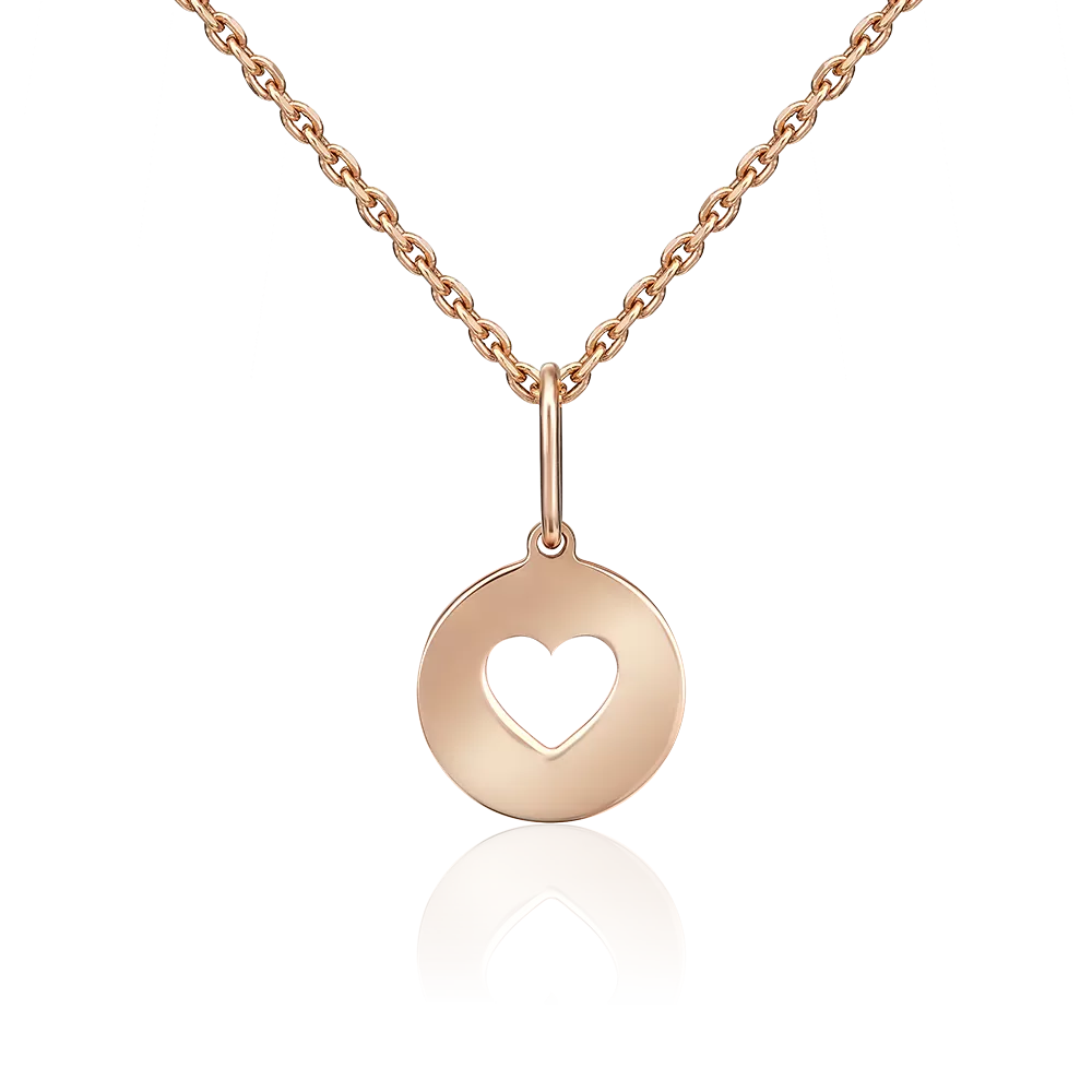 Подвеска «Сердце» из красного золота 03-3034-00-000-1110-01