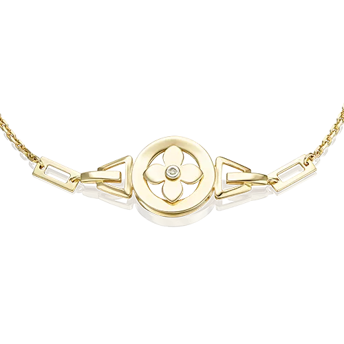 Браслет из комбинированного золота с бриллиантом 05-0735-00-101-1121