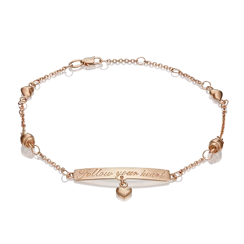 Браслет «Следуй за своим сердцем» из красного золота 05-0589-00-000-1110-63