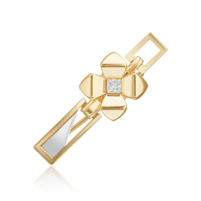 Брошь из комбинированного золота с бриллиантами 04-0269-00-101-1121