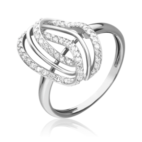 Кольцо из белого золота с бриллиантами 01-1381-00-101-1120-30
