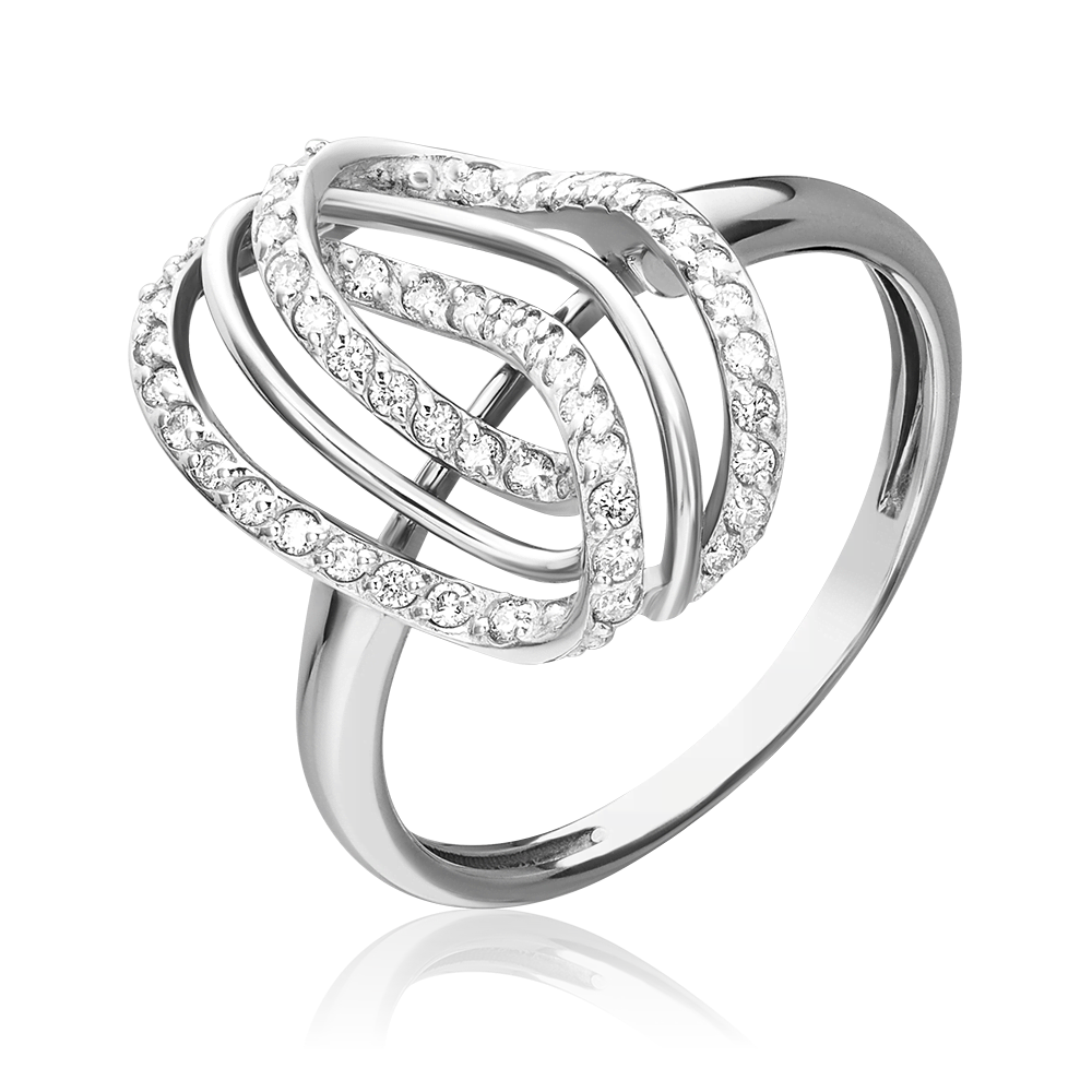 Кольцо из белого золота с бриллиантами 01-1381-00-101-1120-30