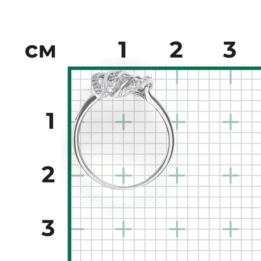 Кольцо из белого золота с бриллиантами 01-1381-00-101-1120-30
