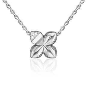 Подвеска-бегунок из белого золота с бриллиантами 03-3355-00-101-1120