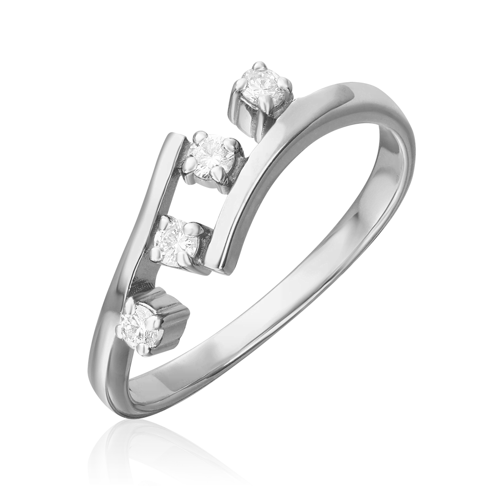 Кольцо из белого золота с бриллиантами 01-0637-00-101-1120-30