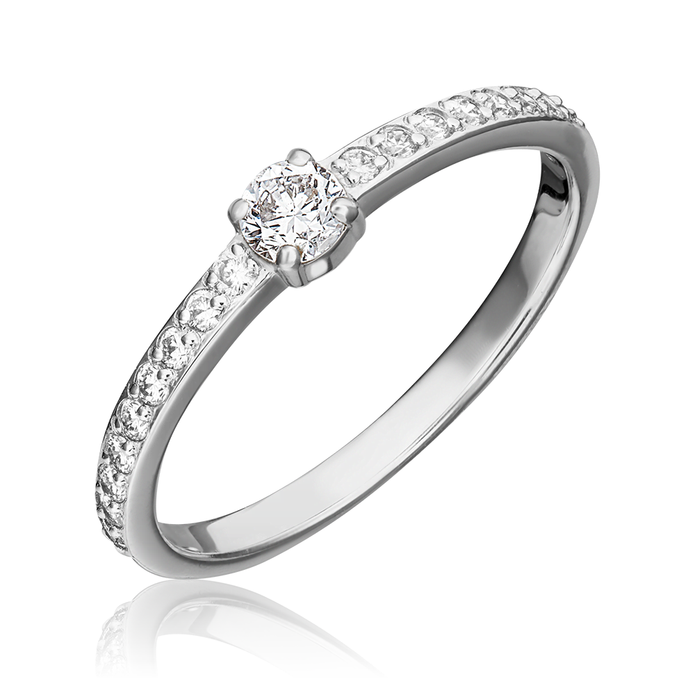 Кольцо из белого золота с бриллиантами 01-0639-00-101-1120-30