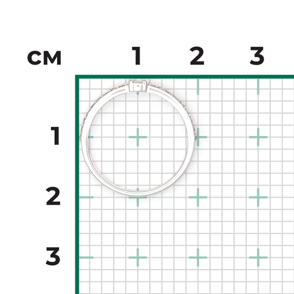 Кольцо из белого золота с бриллиантами 01-0639-00-101-1120-30
