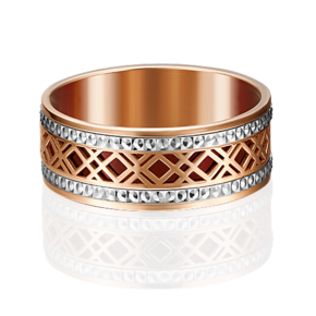 Обручальное кольцо из комбинированного золота 01-4948-00-000-1111-48