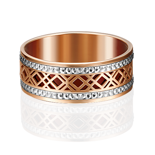 Обручальное кольцо из комбинированного золота 01-4948-00-000-1111-48