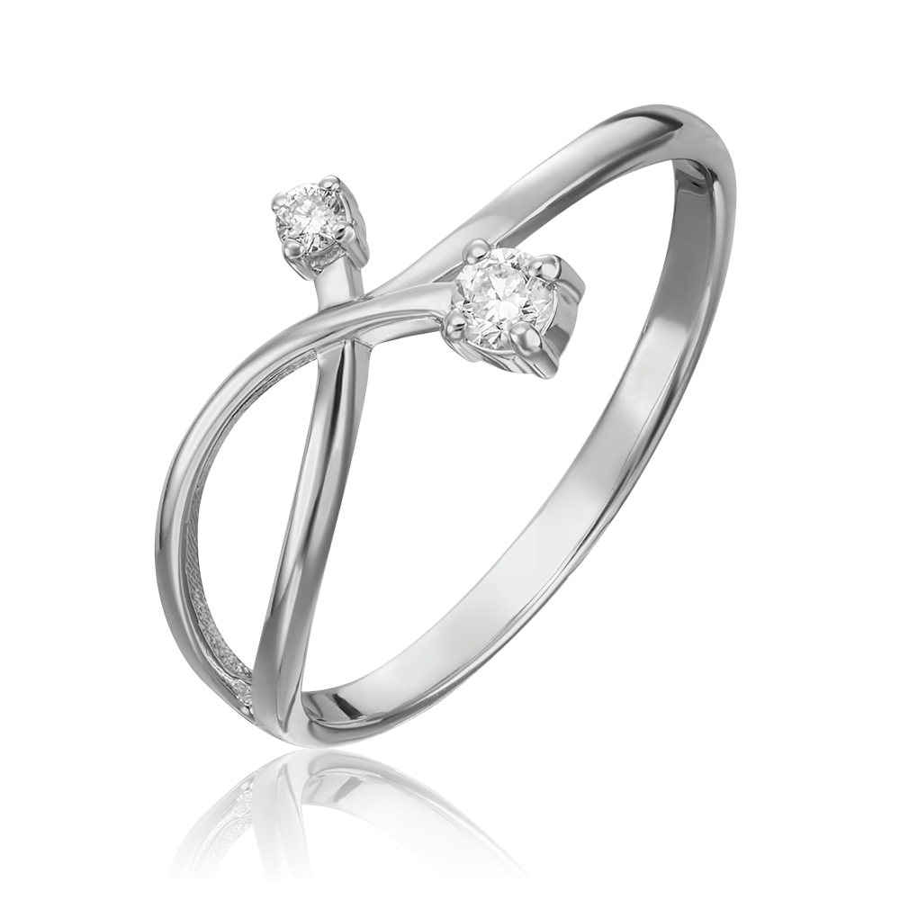 Кольцо из белого золота с бриллиантами 01-0766-00-101-1120-30