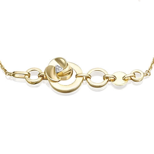 Браслет из комбинированного золота с бриллиантами 05-0738-00-101-1121