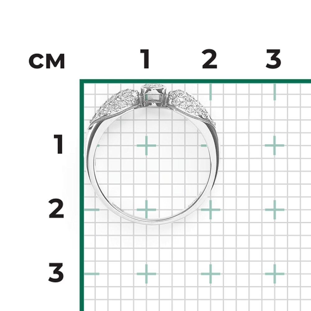 Кольцо из белого золота с бриллиантами 01-0611-00-101-1120-30