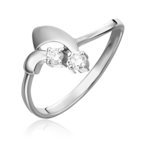 Кольцо из белого золота с бриллиантами 01-1111-00-101-1120-30