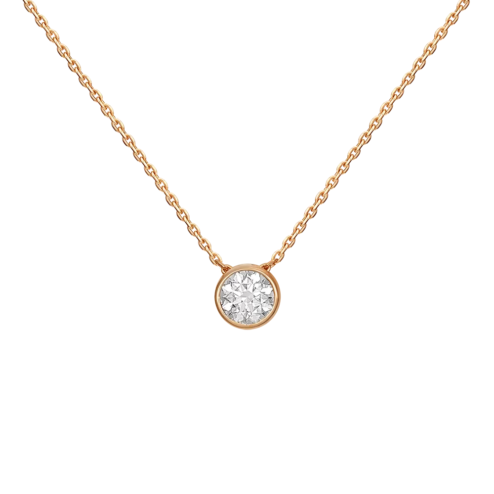 Колье из красного золота с бриллиантом 07-0003-00-101-1110-30